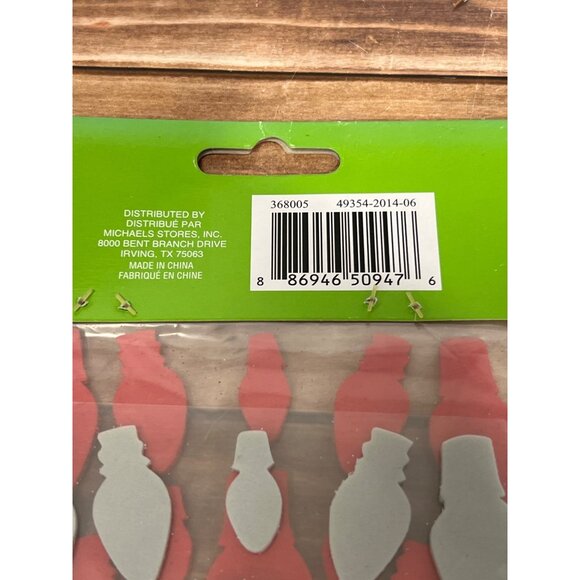 Creatology Holiday Foam Stickers Christmas Light Embellishment 368005 - Picture 5 of 5